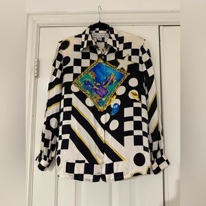 Vintage Starington Silk Printed Blouse